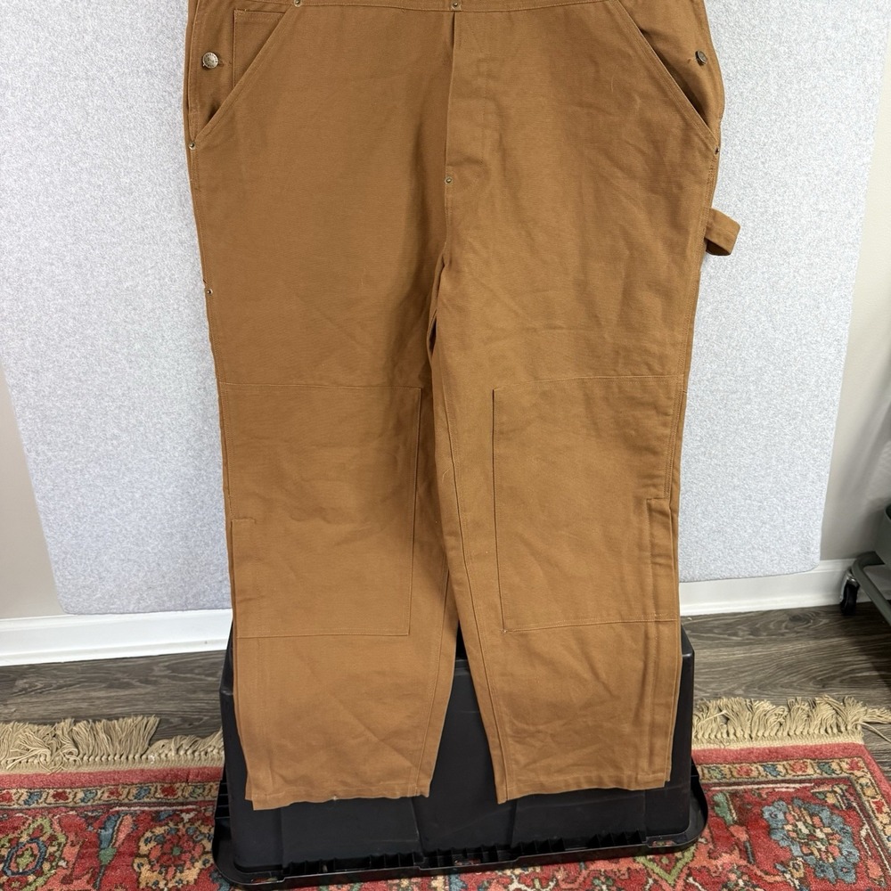 Outback Rider Double Knee Overalls Vintage Canvas Thick Cargo Utility Mens 2XL - Picture 3 of 9
